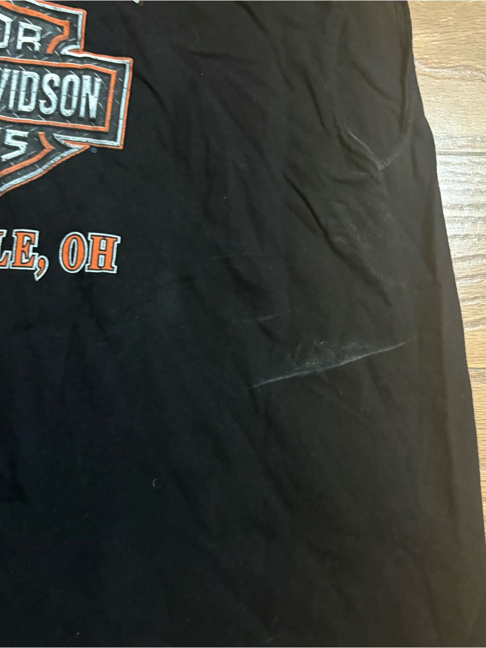 Vintage Harley Davidson Motorcycles Double Sided Tank Top Ohio Biker XL - Picture 12 of 12